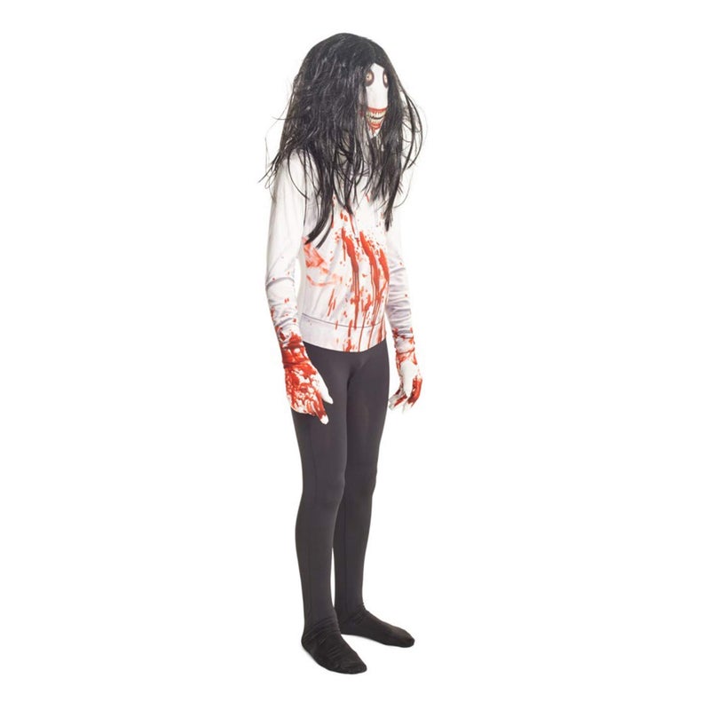 مورفسوتس زي Morphsuits Jeff The Killer Kids Monster Urban Legend - صغير 3'-3'5 / 6-8 سنوات (91سم-104 سم) - Image 2